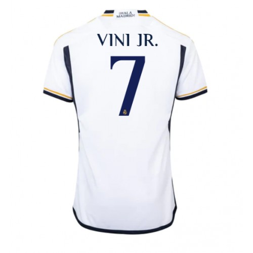 Pánský Fotbalový dres Real Madrid Vinicius Junior #7 2023-24 Domácí Krátký Rukáv